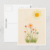 Funny postcard. Summer day Postkarte (Vorne/Hinten)