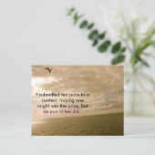 Funny Postcard über Puns, punny, Postcross Postkarte (Stehend Vorderseite)