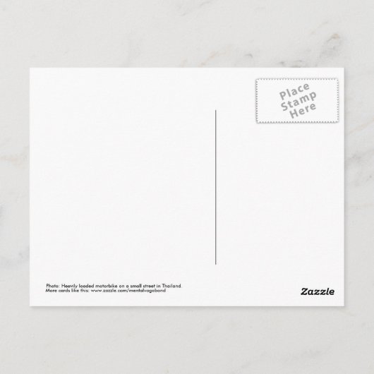 Funny Postcard Wird Heavy Load Postkarte (Rückseite)