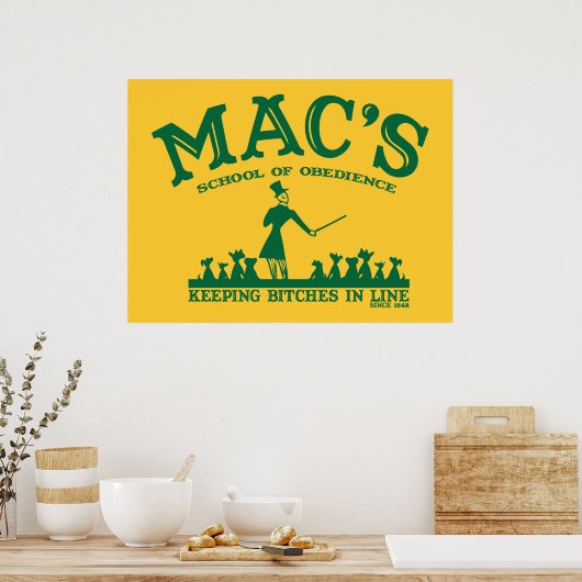 Funny Poster Mac's (Küche)