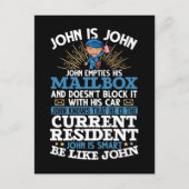 Funny Postman Mailman Postal Worker Postkarte (Vorderseite)