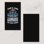 Funny Postman Mailman Postal Worker Visitenkarte (Vorne/Hinten)