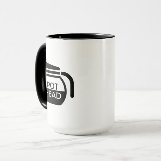 Funny Pot Head-Kaffee Tasse (Vorderseite Links)
