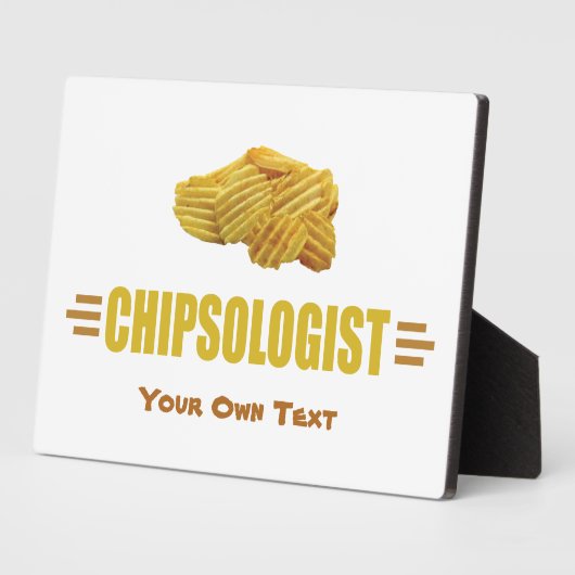 Funny Potato Chip Liebhaber Fotoplatte (Seite)