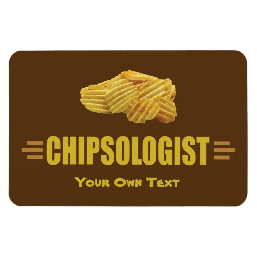 Funny Potato Chip Liebhaber Magnet (Horizontal)
