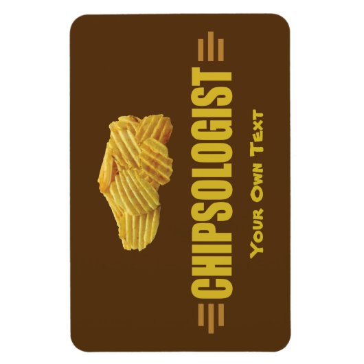 Funny Potato Chip Liebhaber Magnet (Vertikal)
