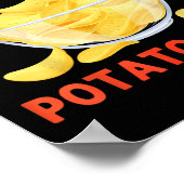 Funny Potato Chips Kunst für Männer Jungen Kinder  Poster (Ecke)