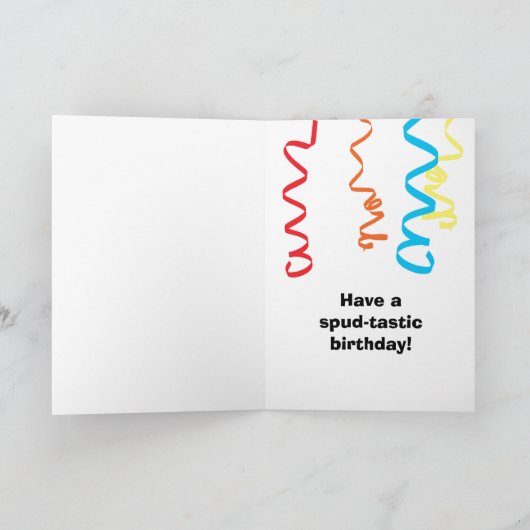 Funny Potato Geburtstag Karte (Innenseite)