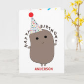 Funny Potato Geburtstag Karte (Gelbe Blume)