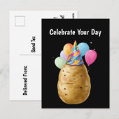 Funny Potato Geburtstagsgeschenk Kartoffel Postkarte (Vorne/Hinten)