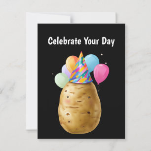 Funny Potato Geburtstagsgeschenk Kartoffel Postkarte