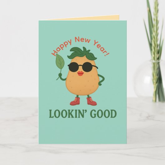 Funny Potato Greeting Card Karte (Vorderseite)