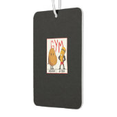 Funny Potato Gym vor dem Workout Geschenk Fitness Autolufterfrischer (Links)