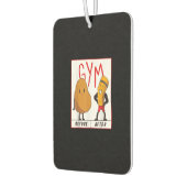 Funny Potato Gym vor dem Workout Geschenk Fitness Autolufterfrischer (Links)