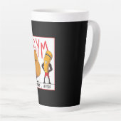 Funny Potato Gym vor dem Workout Geschenk Fitness Milchtasse (Rechte Ecke)