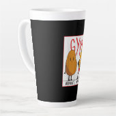 Funny Potato Gym vor dem Workout Geschenk Fitness Milchtasse (Linke Ecke)