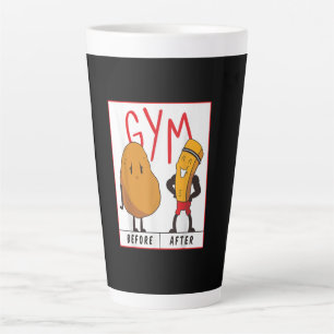 Funny Potato Gym vor dem Workout Geschenk Fitness Milchtasse
