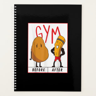 Funny Potato Gym vor dem Workout Geschenk Fitness Planer