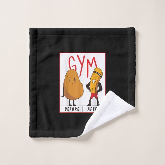 Funny Potato Gym vor dem Workout Geschenk Fitness Waschlappen (Waschlappen)