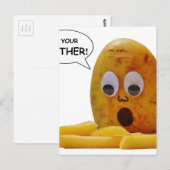 Funny Potato Mutter Postkarte (Vorne/Hinten)