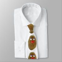 Funny Potato Süße Figur mit Blue Eyes Krawatte