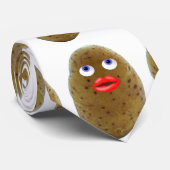 Funny Potato Süße Figur mit Blue Eyes Krawatte (Gerollt)