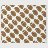 Funny Potato Süße Figur mit Blue Eyes Wrappin Geschenkpapier (Flach)