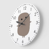Funny Potato Wall Clock Große Wanduhr (Winkel)