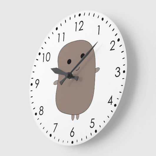 Funny Potato Wall Clock Große Wanduhr (Winkel)