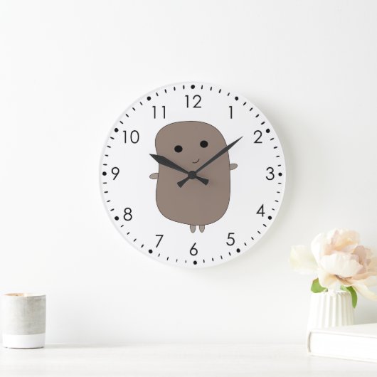 Funny Potato Wall Clock Große Wanduhr (Zuhause)