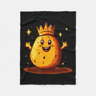 Funny Potato With Crown For Kingdom And Potatoes  Fleecedecke