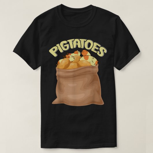 Funny Potatoe Guinea Pig T-Shirt (Design vorne)