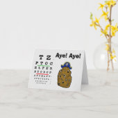 Funny Potatoe nimmt die Grußkarte des Auges auf Karte (Gelbe Blume)