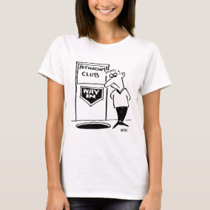 Funny Potholing Club Eintritt in den Cartoon T-Shirt