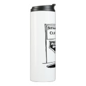 Funny Potholing Club Eintritt in den Cartoon Thermosbecher (Nach links gedreht)