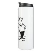 Funny Potholing Club Eintritt in den Cartoon Thermosbecher (Nach rechts gedreht)