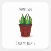 Funny Potted Pflanze Sticker (Vorderseite)
