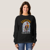Funny Pottery And Ceramics Artist Flying Objects L Sweatshirt (Vorne ganz)
