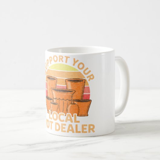 Funny Pottery Gift For Pot Dealer Men Women Potter Kaffeetasse (VorderseiteRechts)