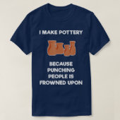 Funny Pottery Gift Punch T-Shirt (Design vorne)