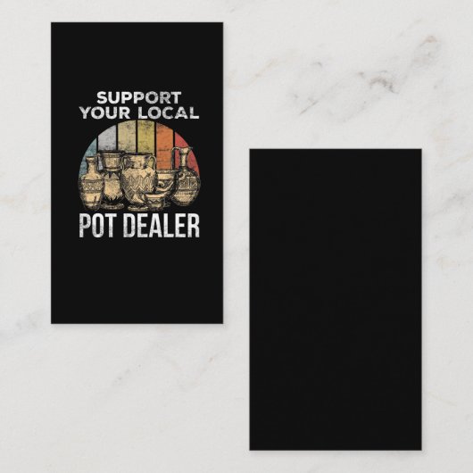 Funny Pottery Jota für Clay Potter Visitenkarte (Vorne/Hinten)