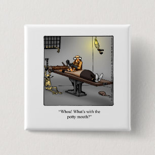 Funny "Potty Mouth" Button