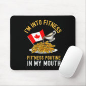 Funny Poutine Routine Im Fitness Canadien Mousepad (Mit Mouse)