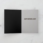 Funny Pouting Schimpanse, weil es ein Mensch ist,  Karte (Innenseite)