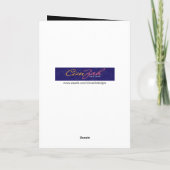 Funny Pouting Schimpanse, weil es ein Mensch ist, Karte (Rückseite)