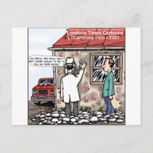 Funny Pox in Ihrem Haus Postkarte