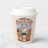 Funny Prairie Dog Fall Pumpkin Spice Humor Pappbecher (Rückseite)
