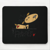Funny Prancer Reindeer Christmas Holiday S Mousepad (Vorne)