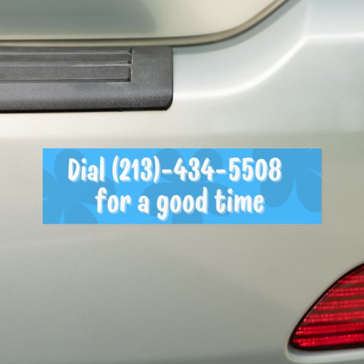 Funny Prank Rick Rolled Dial für eine gute Zeit Autoaufkleber (Auf Auto)