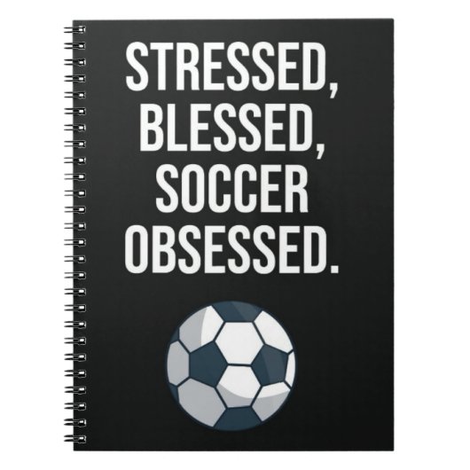 Funny präsentiert für ihr Team Kid Fußball-Spieler Notizblock (Vorderseite)